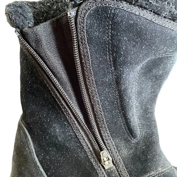 Sorel ~Winter Boots ~Womens Waterfall NL1964-010 ~Black Suede~ Mid Calf Size 8.5