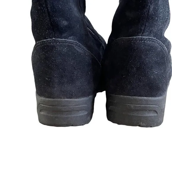 Sorel ~Winter Boots ~Womens Waterfall NL1964-010 ~Black Suede~ Mid Calf Size 8.5