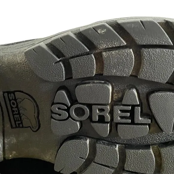 Sorel ~Winter Boots ~Womens Waterfall NL1964-010 ~Black Suede~ Mid Calf Size 8.5