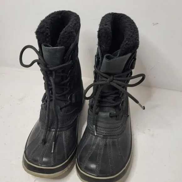 Sorel Women Black Winter Boots Size 7