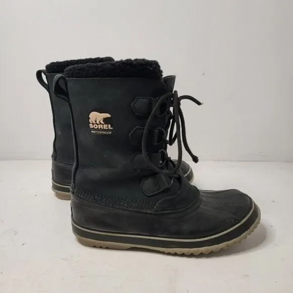 Sorel Women Black Winter Boots Size 7