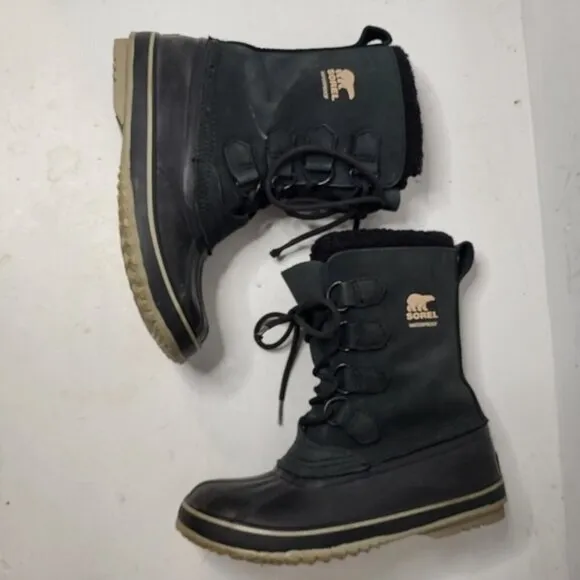 Sorel Women Black Winter Boots Size 7