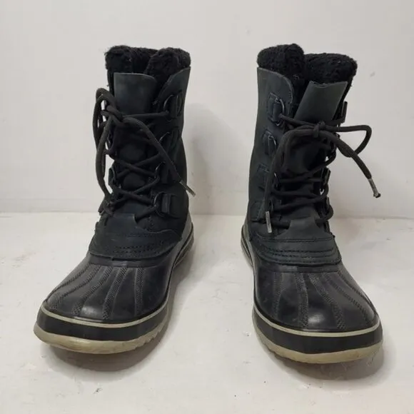 Sorel Women Black Winter Boots Size 7