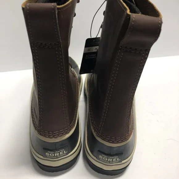 Sorel Women's 1964 Leather Brown Winter Snow Boots, Size 11 M