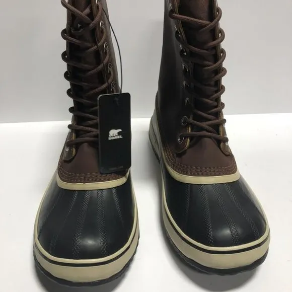 Sorel Women's 1964 Leather Brown Winter Snow Boots, Size 11 M