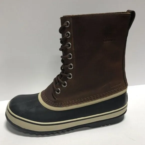 Sorel Women's 1964 Leather Brown Winter Snow Boots, Size 11 M