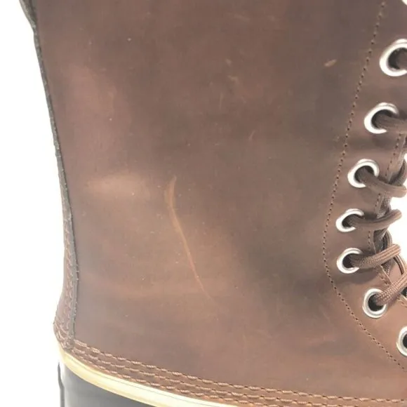 Sorel Women's 1964 Leather Brown Winter Snow Boots, Size 11 M