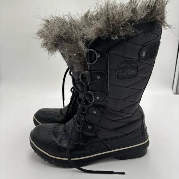 Sorel Women's 6 Black Tofino II Waterproof Winter Boots