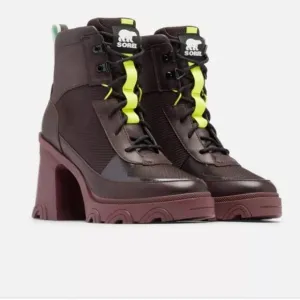 Sorel Womens Brex Heel Lace Bootie Size 7