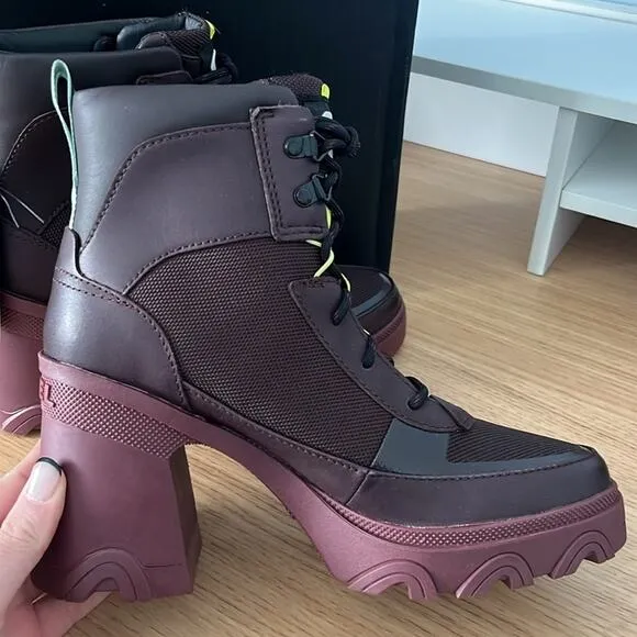 Sorel Womens Brex Heel Lace Bootie Size 7