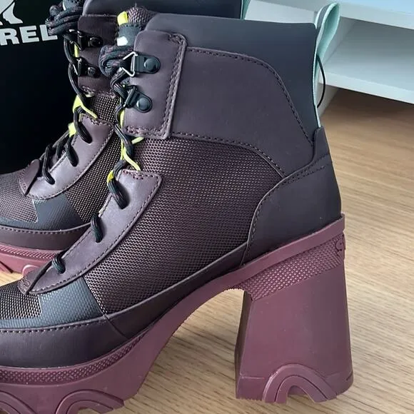 Sorel Womens Brex Heel Lace Bootie Size 7