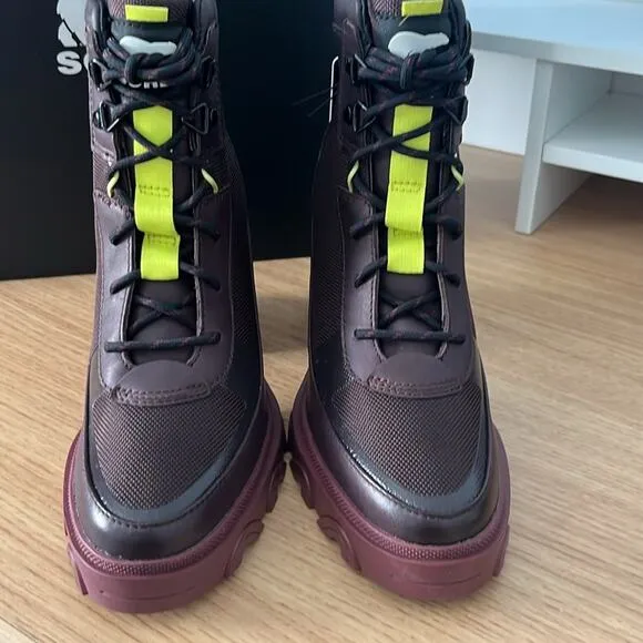 Sorel Womens Brex Heel Lace Bootie Size 7