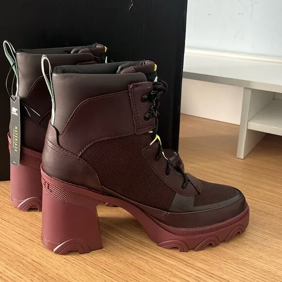 Sorel Womens Brex Heel Lace Bootie Size 7