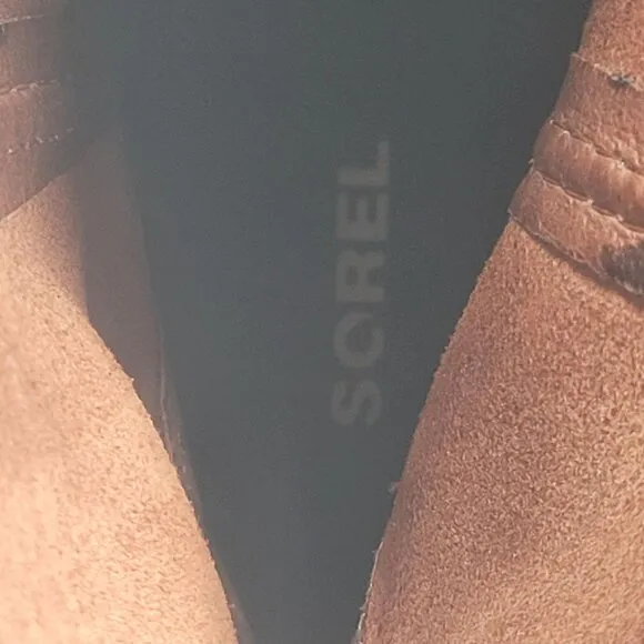 Sorel Women's Brown Joan of Arctic Wedge II Lace Up Boots NL3370-282 US Size 9.5