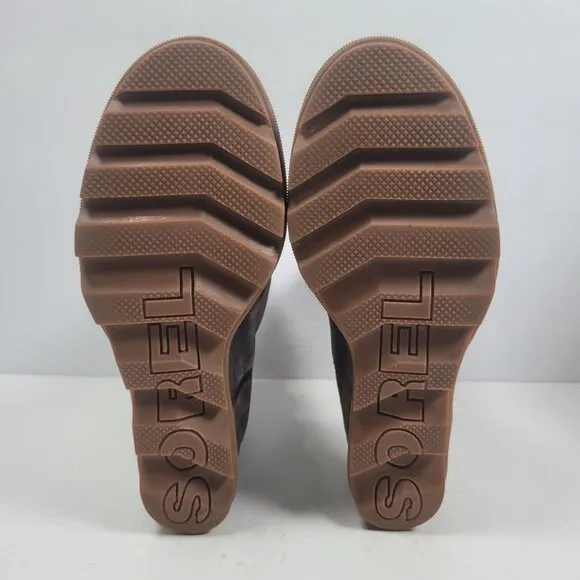 Sorel Women's Brown Joan of Arctic Wedge II Lace Up Boots NL3370-282 US Size 9.5