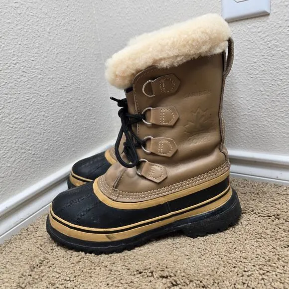 SOREL Women's Caribou Winter Boots Size 6