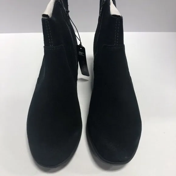 Sorel Women’s Evie, Black Suede Winter Booties, Size 9M