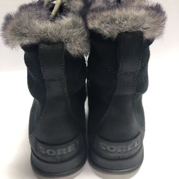 Sorel Women’s Explorer Joan, Black Winter Boots, Size 6.5M