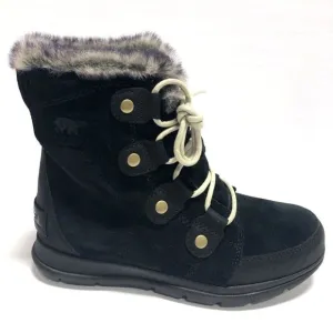 Sorel Women’s Explorer Joan, Black Winter Boots, Size 6.5M