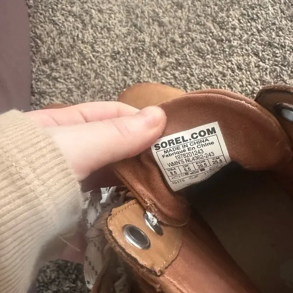 SOREL Women's Joan of Arc Wedge III Lexie Casual Boots Size 8.5