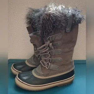 Sorel Womens Joan of Arctic Stylish Winter Boots Size 7 Waterproof Faux Fur