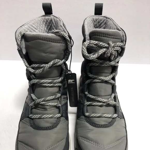 Sorel Women’s Whitney II Short Lace, Gray Winter Boots, Size 7.5M