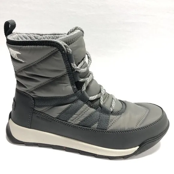 Sorel Women’s Whitney II Short Lace, Gray Winter Boots, Size 7.5M