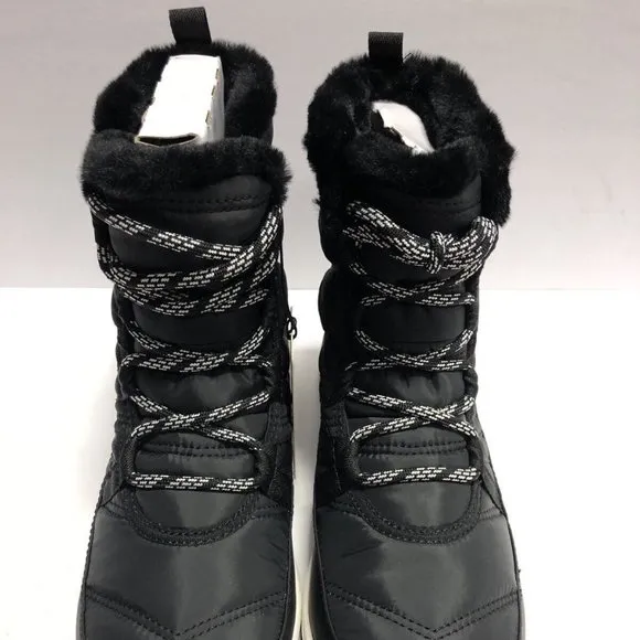 Sorel Women’s Whitney II Short Lace Waterproof Winter Boots Black, Size 9M