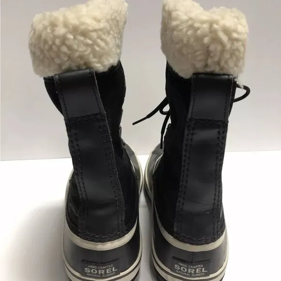 Sorel Women’s Winter Carnival, Black Waterproof Boots, Size 8.5 M