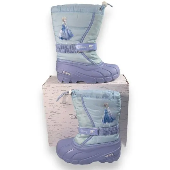 Sorel x Disney Fluffy Frozen 2 &quot;Elsa&quot; Winter Boots LY3666-535 Youth 3