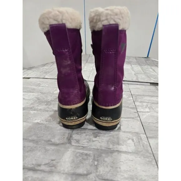 Sorel Yoot Pac Waterproof‎ Winter Boots  Purple NY1962-594 Girls Youth Size 5