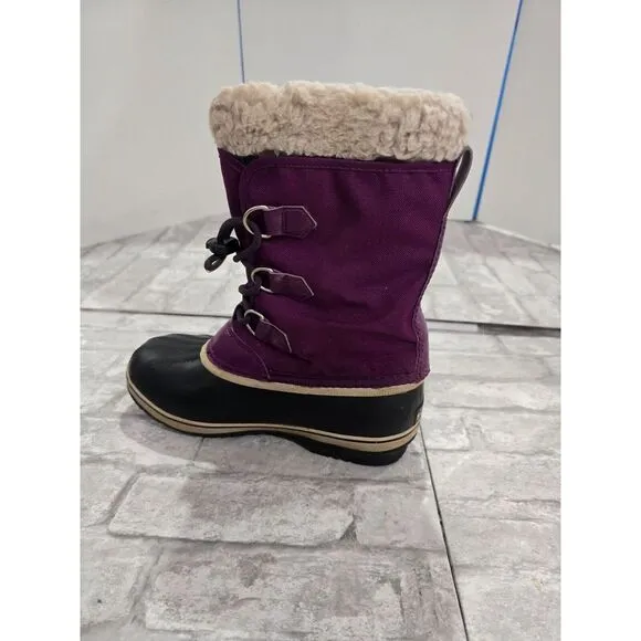 Sorel Yoot Pac Waterproof‎ Winter Boots  Purple NY1962-594 Girls Youth Size 5