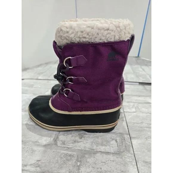 Sorel Yoot Pac Waterproof‎ Winter Boots  Purple NY1962-594 Girls Youth Size 5