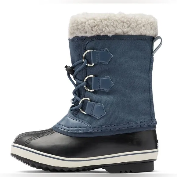 SOREL YOOT PAC WINTER BOOTS NAVY COLLEGIATE SUPER BLUE KIDS SIZE 1 STYLE 40027