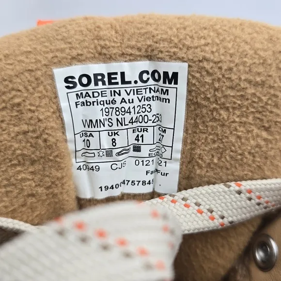 Sorel Kinetic Renegade Conquest Waterproof Boots, Tawny Buff/Canoe, Women's 10