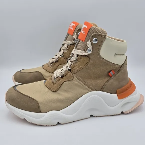 Sorel Kinetic Renegade Conquest Waterproof Boots, Tawny Buff/Canoe, Women's 10