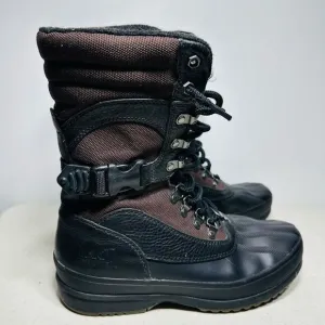 Sorel Mens size 8,5 Black/ brown winter  boots