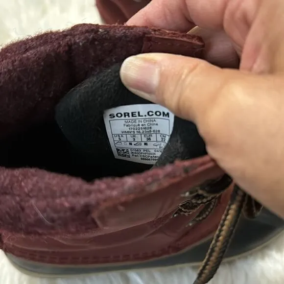 SOREL WINTER BOOTS SIZE 5