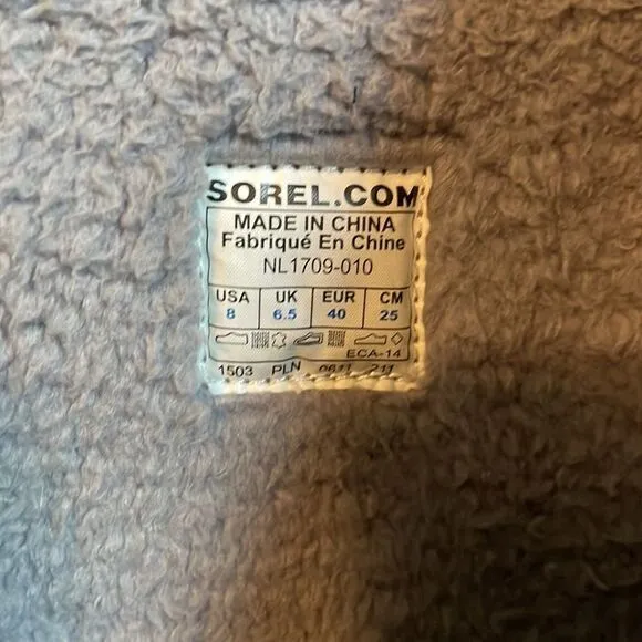 Sorel Wool Winter Boots Sz 8