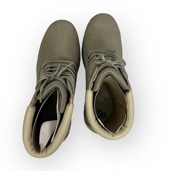SO Women's Gray Hiking Boots Ragdoll Combat Look