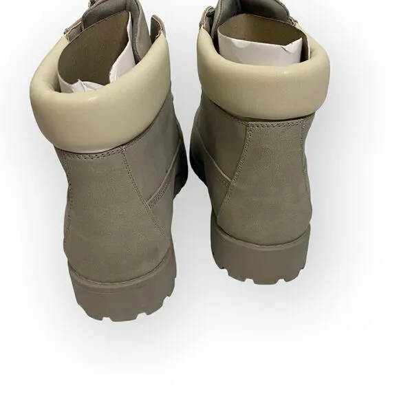 SO Women's Gray Hiking Boots Ragdoll Combat Look