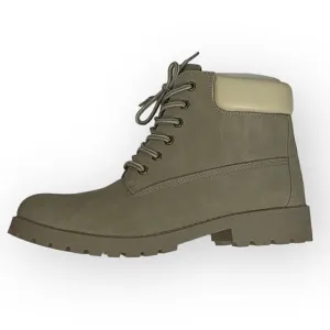 SO Women's Gray Hiking Boots Ragdoll Combat Look