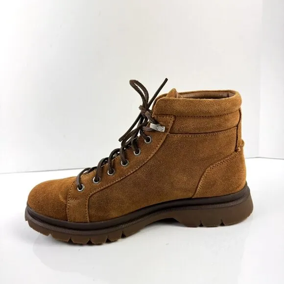 Sperry Mens 8.5 Brown Suede Hiking Boots Watertown LTT Waterproof STS18416