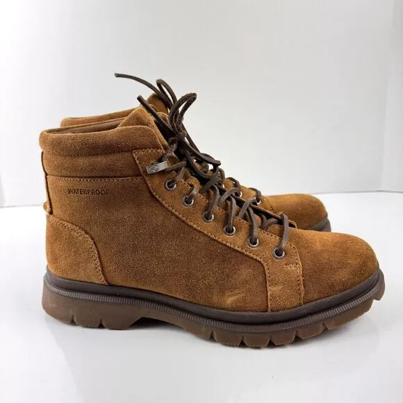 Sperry Mens 8.5 Brown Suede Hiking Boots Watertown LTT Waterproof STS18416