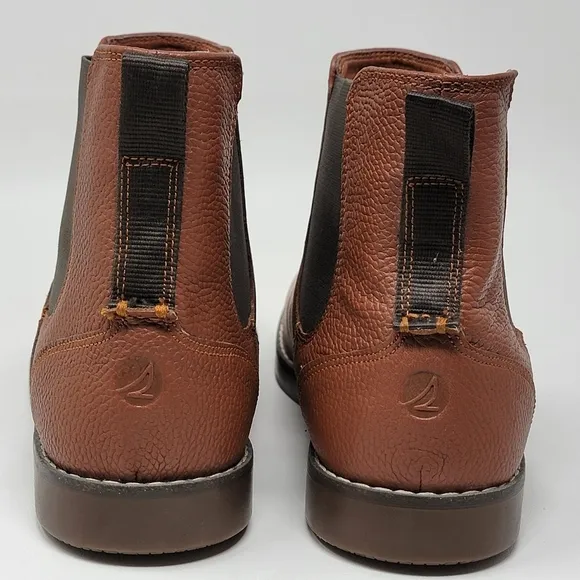 Sperry Men’s Newman Chelsea Boots Tan Casual Size 8.5M STS25407 New