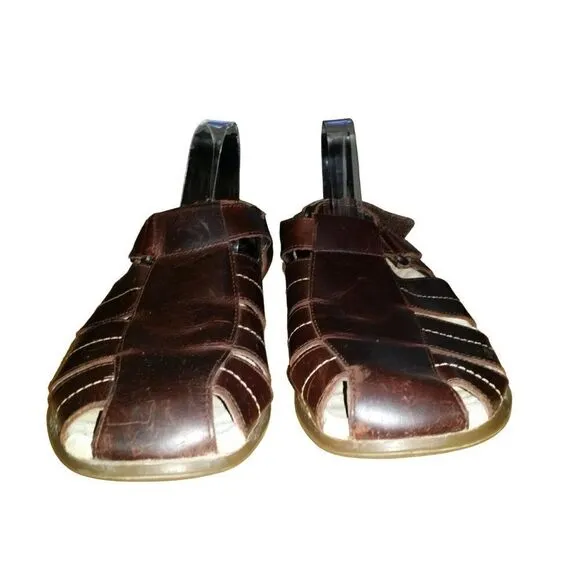 Sperry Top Sider Fisherman Sandals Men Sz 11 M Brown Leather Casual‎ Summer