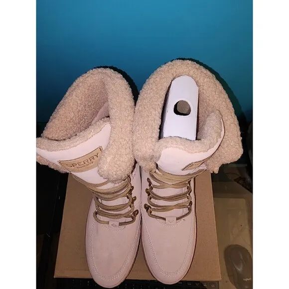 Sperry Torrent Winter Rose Chukka Boots Size 9 M Pink Memory Foam
