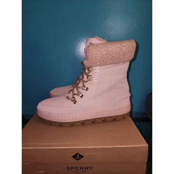 Sperry Torrent Winter Rose Chukka Boots Size 9 M Pink Memory Foam