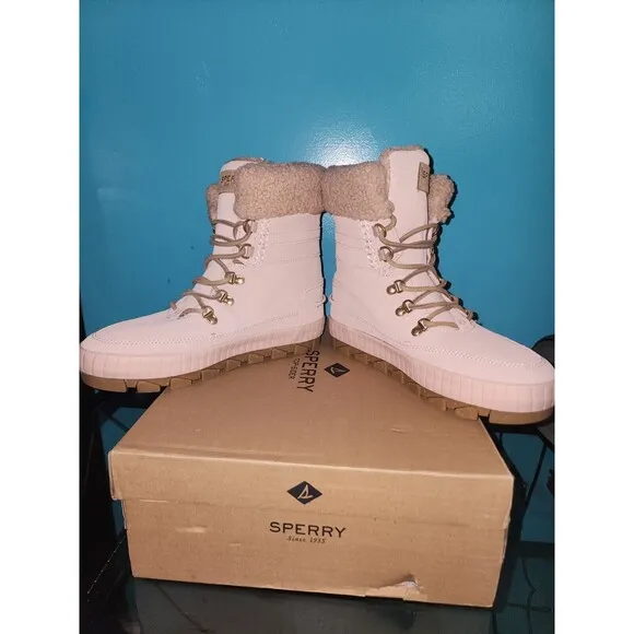 Sperry Torrent Winter Rose Chukka Boots Size 9 M Pink Memory Foam