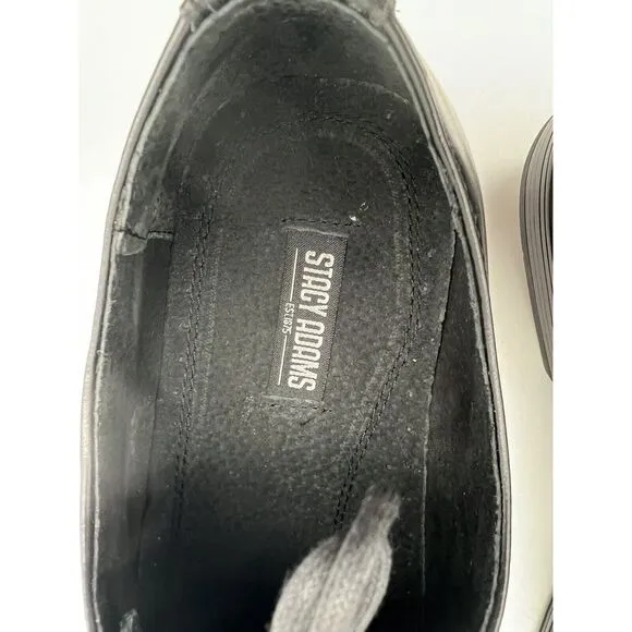 Stacy‎ Adams Montgomery Black Size 11.5 M Dress Shoes Leather